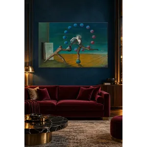 Fida Edgar Ende Figures Dancing with Balls Impression sur toile - Product Image 1