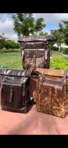 กระเป๋าเป้สะพายหลังหนังแท้พรีเมี่ยมวินเทจพร้อมสายถอดได้ OEM สำหรับนักเรียนนักปีนเขานักเดินทาง - Product Image 4