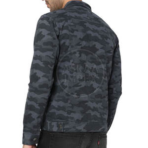 Chaqueta vaquera transpirable hecha en material de alta calidad para hombre, chaqueta vaquera para hombre superventas para adulto - Product Image 3