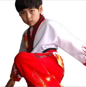 Unisex personalizable MMA Karate Taekwondo llama fuego uniforme mejor calidad Algodón ropa deportiva con logotipo personalizado opciones OEM - Product Image 4
