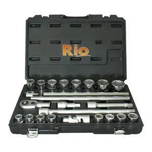 Taiwan Rio Schnellverschluss-Ratschen griff 24-teiliges 3/4 "Dr. Socket-Set mit Blasform gehäuse