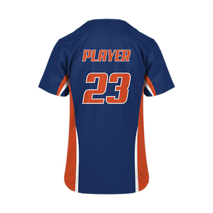 Customizable Classic Polyester <b>Baseball</b> Jersey Breathable Sportswear Uniforms Button Front Available Plus Sizes Casual Factory - Product Image 2