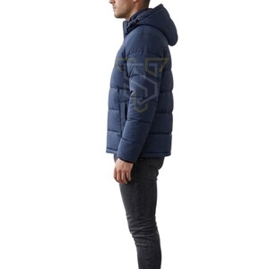 Chaqueta Acolchada Azul Marino para Hombre, Transpirable, Resistente al Viento, para Invierno, Informal, con Cierre de Cremallera, Grosor Estándar, Aislada - Product Image 5