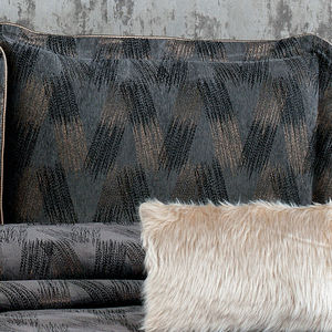 Ensemble de couvre-lit Guzide CAPRICE 4 pièces gris anthracite 100% chenille, taille king, pour usage domestique, fabriqué en Turquie - Product Image 3