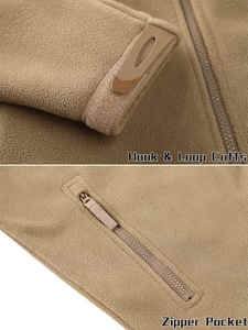 Chaqueta táctica para hombre, abrigo cortavientos con capucha y cremallera, ropa de trabajo de lana de carga de fábricas de ropa, tela de lona - Product Image 5