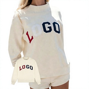 เสื้อสเวตเชิ้ตคอกลมโอเวอร์ไซส์แบบยูนิเซ็กซ์ ผ้าฟลีซ 100% โพลีเอสเตอร์ สวมใส่สบายสำหรับฤดูหนาว แห้งเร็ว พิมพ์ลายกราฟิกด้านหน้า รับผลิตแบบ OEM ODM - Product Image 6
