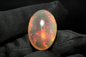 Genuine Natural Ethiopian Welo Opal Cabochon Rare Opal <b>Stone</b>, 25.50 CT Crystal Opal Gemstone for Jewelry October Birthstone - Product Image 3