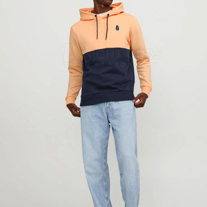 Pakistan Made <b>Men's</b> Cotton Blended Hoodies Trendy Color Contrast Plain Dyed <b>for</b> Winter in Low Price - Product Image 2