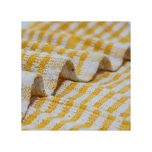 Bio Friendly 100% Coton Brodé Golf 20x30 145 GSM Séchage Rapide Doux Budget Friendly Jaune Rayé Recyclable Torchons - Product Image 2