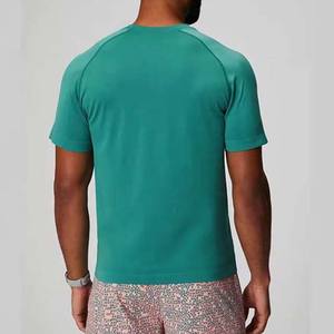 Camiseta de algodón con cuello redondo y Logo para hombre, ropa de verano transpirable de estilo callejero, camisetas de manga corta para gimnasio y Fitness para hombre, 220g - Product Image 2
