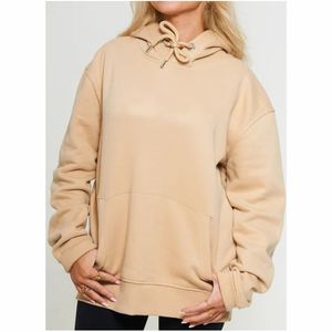 Sudaderas con capucha de hombro caído para mujer Logotipo personalizado Lavado ácido Temporada de invierno de algodón suelto de moda - Product Image 1
