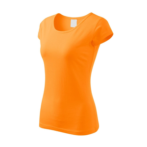 2024 New Design <b>T</b>-<b>shirt</b> Manufacturer Top Quality Slim Fit Cotton Tee <b>shirt</b> Yellow For <b>Women</b> From Pakistan - Product Image 6