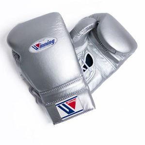 Guantes de boxeo ganadores de la mejor calidad con cordones de cuero genuino entrenamiento profesional y sparring Kickboxing Muay Thai guantes - Product Image 3