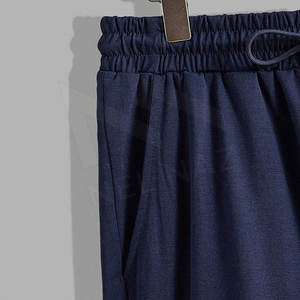 Costume pour homme Vêtements de sport en coton Fitness Jogger à manches courtes Ensemble de shorts d'entraînement Nouveau design Ensemble de shorts pour homme - Product Image 4