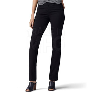 Gran oferta, pantalones vaqueros ajustados para mujer con logotipo personalizado, temporada de invierno, estilo frontal plano, producto en línea más vendido en nuevo Stock - Product Image 1