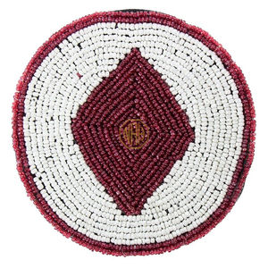 Sous-verres en verre à motif de lignes ronds 2026 en gros, style fermier décoratif, tapis et coussinets - Product Image 1