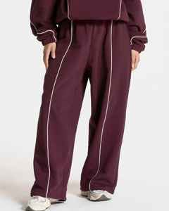 Ensemble sweat à capuche oversize et pantalon de survêtement à jambes larges en polyester et coton, style streetwear confortable pour l'hiver - Product Image 6