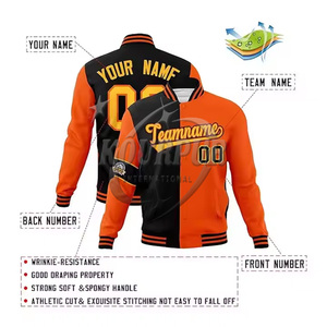 Custom Woolen Varsity <b>Jacket</b> Oversized Leather Sleeve Manufactured <b>Baseball</b> Letterman <b>Bomber</b> <b>Jacket</b> Features Nonwoven Pu Leather - Product Image 3
