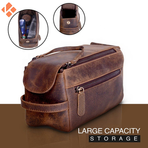 Toiletry <b>Bag</b> High Quality Customized Logo Cosmetic Wash <b>Bag</b> Leather Travel Men's Toiletry <b>Bag</b> Hot Sale Products - Product Image 4