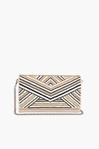 กระเป๋าคลัทช์ปักลายลูกปัดสีแดงและสีทองลูกปัดดีไซน์คลัทช์ลูกปัดลายดอกไม้งานประดิษฐ์เย็บด้วยมือด้วยงานหัตถกรรม MD - Product Image 6