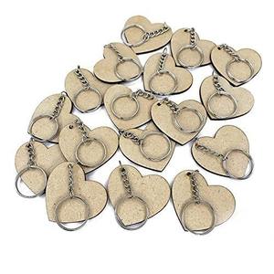 Objets de décoration intérieure, cadeau, design spécial, vente directe, porte-clés en bois rond avec logo gravé personnalisé - Product Image 1