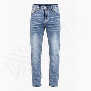 Pantalones Vaqueros de Alta Calidad para Hombre, Corte Ajustado, Estilo Casual, Pantalones Ajustados de Moda Urbana, Duraderos, Color Personalizado, Venta al por Mayor - Product Image 1