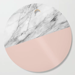 Nueva tabla de cortar de Pizza de madera de mármol redonda de gran venta con mango tabla de cortar de queso tabla de cortar superior plato de Pizza - Product Image 2