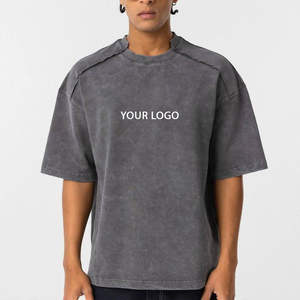 เสื้อยืดคอกลมผ้าคอตตอนทรงหลวมสำหรับผู้ชายเสื้อยืด100% กราฟฟิคโลโก้ออกแบบได้ตามต้องการ - Product Image 4