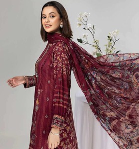 Élégante nouvelle robe de pelouse pakistanaise indienne vente chaude prête à porter 3 pièces manches longues salwar kameez - Product Image 2