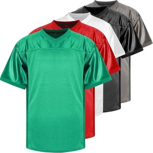 Maillot de football américain en maille de haute qualité pré-saison pour garçons personnalisé OEM maillot de football à chaud avec fonction respirante - Product Image 1