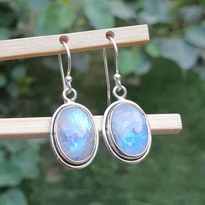 ต่างหูแบบกลมทำด้วยมือทำด้วยมือทำจากเงิน925ต่างหูห้อยอัญมณีสีรุ้งเครื่องประดับเพชรต่างหูสำหรับงานแต่งงานของขวัญสำหรับเธอ - Product Image 6