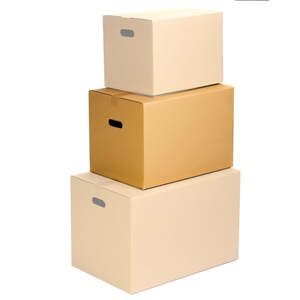 Medium Sturdy 50x35x35 cm Cardboard <b>Box</b> with Handles for Moving Shipping for <b>Vinyl</b> Records-Durable Paper Media Storage Solution - Product Image 4