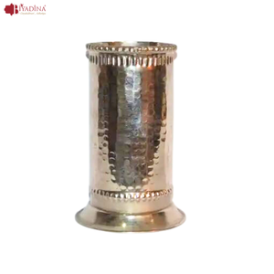 Bouteille marocaine métallique en argent adaptée à toutes les occasions vaisselle faite à la main - Product Image 2