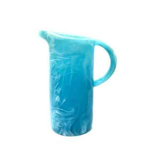Handmade Eco-Friendly Resin <b>Pitcher</b> Lid Handle Modern Stylish Durable Lightweight Elegant Drinkware for Serving Drinks Home - Product Image 1