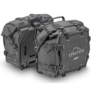 Para GIVI GRT720, Par de Bolsas Laterales Impermeables Canyon para Motocicleta, Bolsas para Casco y Asiento con Montaje Monokey - Product Image 1