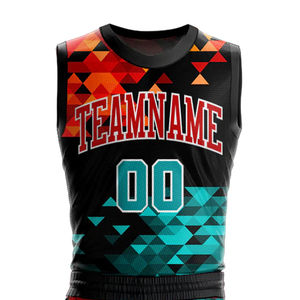 Ensemble d'uniformes de basket-ball sans manches à col en V, couleur unie, haute qualité, respirant, grande taille, nouveauté vente en gros pour hommes - Product Image 4