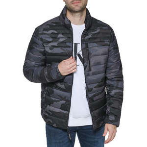 Nueva Chaqueta Casual de Invierno para Hombre, Chaqueta Acolchada Personalizada para Exteriores con Cuello Alto, Logotipo Frontal, Diseño de Burbujas - Product Image 5