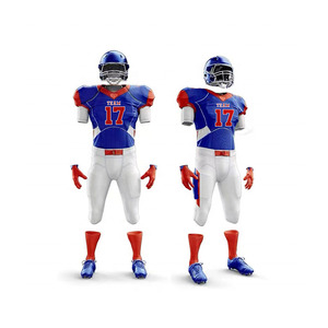 Customizable Unisex American Football Jersey Set Latest Breathable Short Sleeve Design Plus Size <b>Heat</b>-Transfer Printing High - Product Image 1