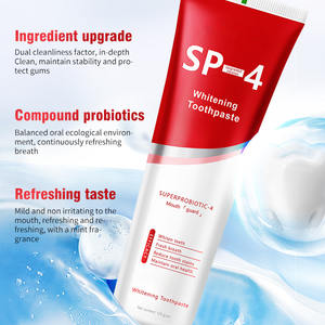 Dentifrice blanchissant probiotique SP-4, sans danger pour l'émail, élimination des taches, menthe fraîche, soin buccal pour adultes, 120g - Product Image 2