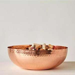 Tazón de cobre de inspiración antigua para uso en cocina con tazón de cobre de trabajo de diseño martillado a gran tasa de venta India - Product Image 4