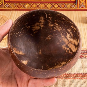 Tazón para Servir Estilo Cáscara de Coco, Decoración Natural y Ecológica para Mesa de Comedor, para Servir Ensaladas, Aperitivos, Frutas y Uso Diario - Product Image 4