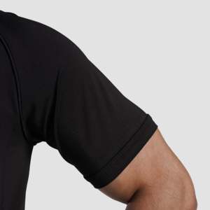 Tissu Prime 100% Polyester Spandex pour Polo Respirant Noir Taille XL Broderie Couleur Unie Technique Foncée pour Short de Golf - Product Image 6