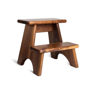 Tabouret d'escalier en bois massif avec grain lisse, parfait pour les comptoirs de cuisine, l'accès à la salle de bain et les tâches domestiques - Product Image 6