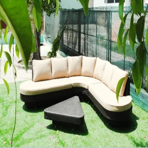 DL Nhà cung cấp tùy chỉnh thực hiện mây dệt đồ nội thất ngoài trời Patio sofa Set khung nhôm cho phòng chờ vườn công cụ giá rẻ