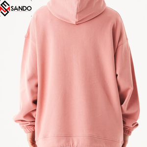 Sweat à capuche oversize de haute qualité Poche avant zippée Logo personnalisé imprimé brodé Street Wear Sweat-shirt léger grande taille - Product Image 4