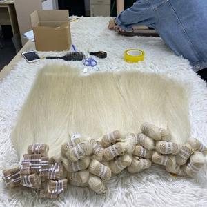 Extensions de cheveux vietnamiennes vierges Super Double Drawn 613 Paquets de cheveux crus de haute qualité Soyeux Directement d'un seul donneur - Product Image 5