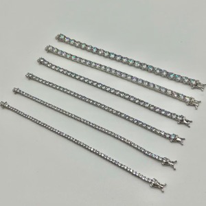 RB Gems Custom VVS Diamond Tennis Bracelet 14K Gold Estilo romántico Iced Cuban Link Fine Charm Jewelry GIA Certified - Product Image 5