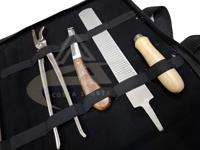 Kit de Herramientas para el Cuidado de Caballos CST SFSTR, Diseño Estadounidense, 7 Piezas, Acero Inoxidable de Calidad Níquel, Juego para el Cuidado de Pezuñas, Duración Ilimitada