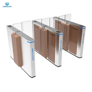 High Security Speed Swing Turnstile Card Reader Access Control Sliding Gate For Factory Bank Entry Exit