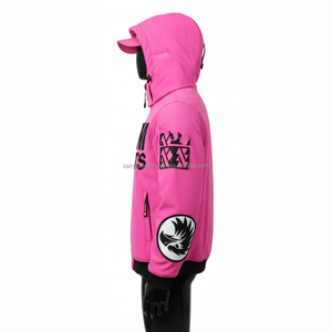 Chaqueta Softshell para Hombre, Tejido de Forro Polar Premium, Color Rosa Sólido, Ropa de Abrigo de Invierno, Logotipo de Transferencia de Calor, Chaqueta Softshell para Hombre - Product Image 3